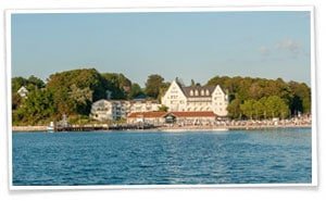 Strandhotel Glucksburg tæt ved Flensborg