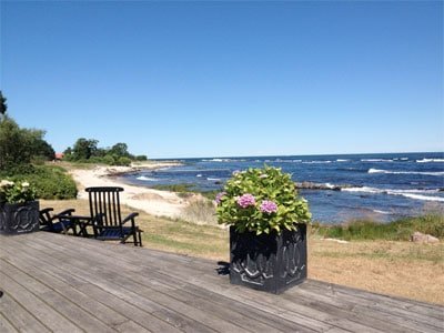 Melsted Badehotel ligger smukt ud til havet