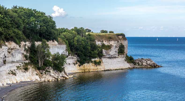 Stevns klint på Sjælland