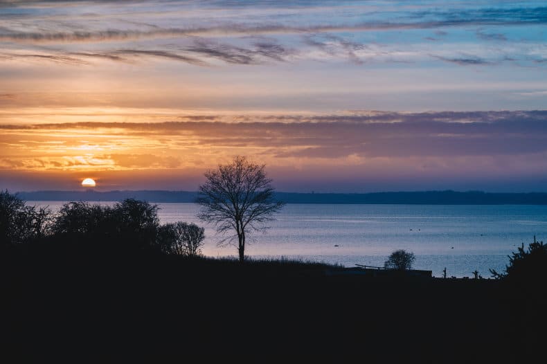 Dansk solnedgang