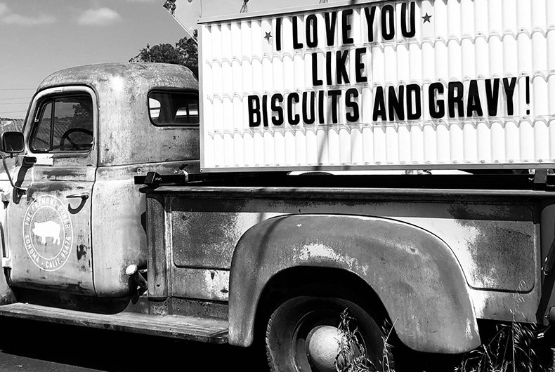 I love you like biscuits and gravy